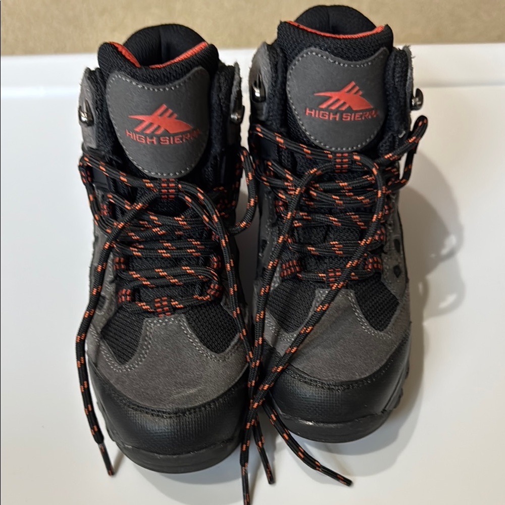 Boy’s High Sierra Black and Red Hiking Boots